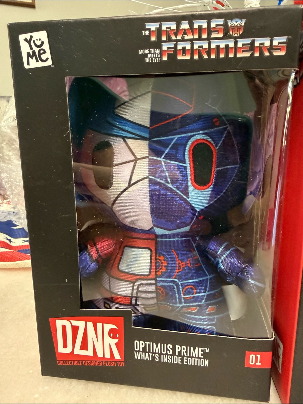 Transformers Optimus Prime Plush Toy - Blue & Red